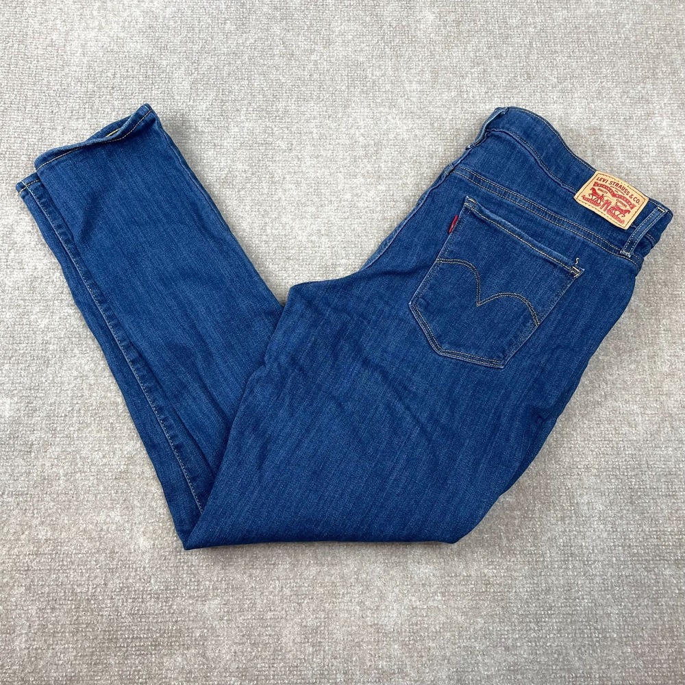 Levi's 311 Shaping Skinny Jeans Womens 32x30 Blue Cotton High Rise Distressed